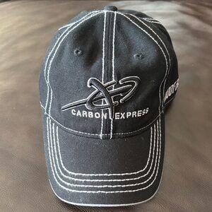 Carbon Express Black and White Cap